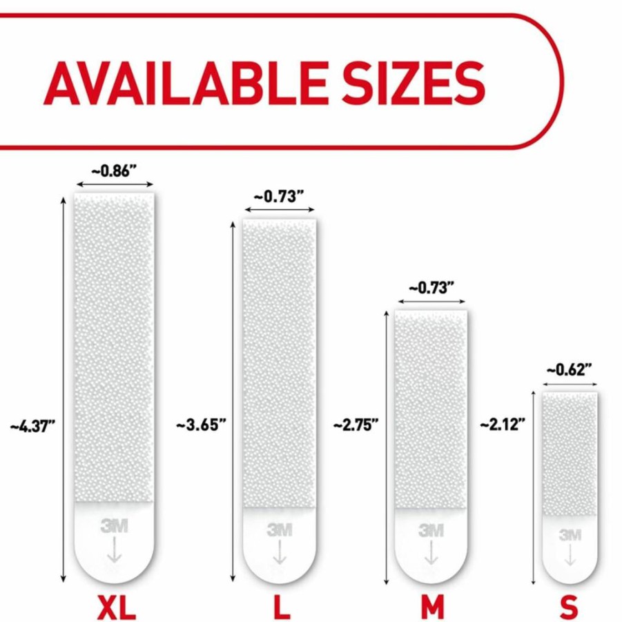 Command White Adhesive Picture Hanging Strips - 18 Pairs (36 Strips) Damage-Free No Tools Wall Hooks for Home Decor, 5 Lb Hold Small Frames