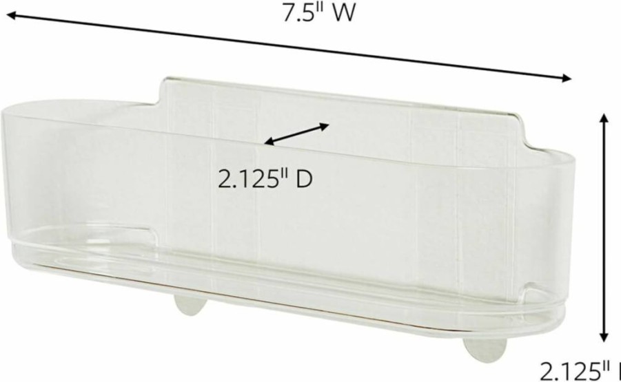 Command Large Wall Mount Caddy - 4 lb Capacity, 8.6x3.1x3 Inches, Damage-Free Hanging Organizer with Strips for Kitchen, Bathroom, Pantry & Closet Storage