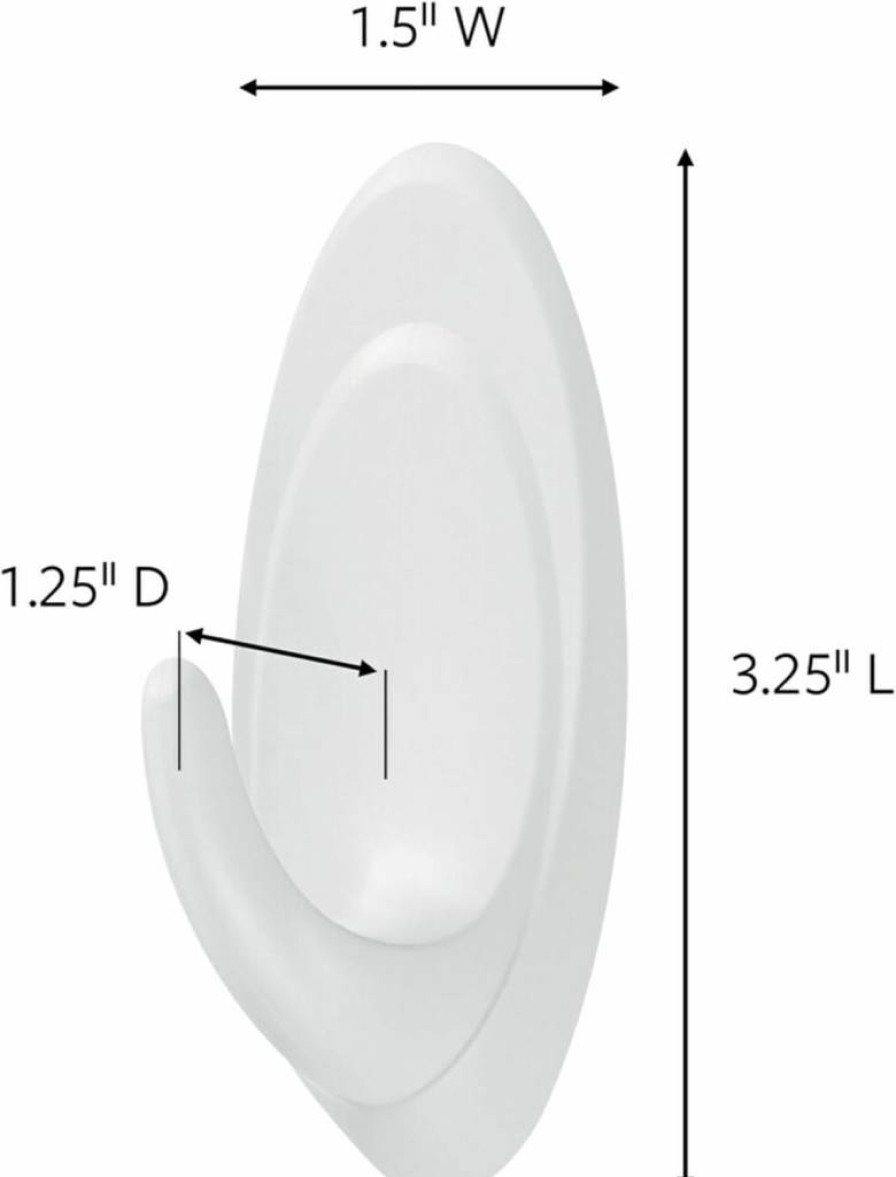 Command Outdoor Hooks - Damage-Free Hanging Solution with Weather-Resistant Strips, Holds 3lb for Wall Decor (2 Hooks & 4 Strips)