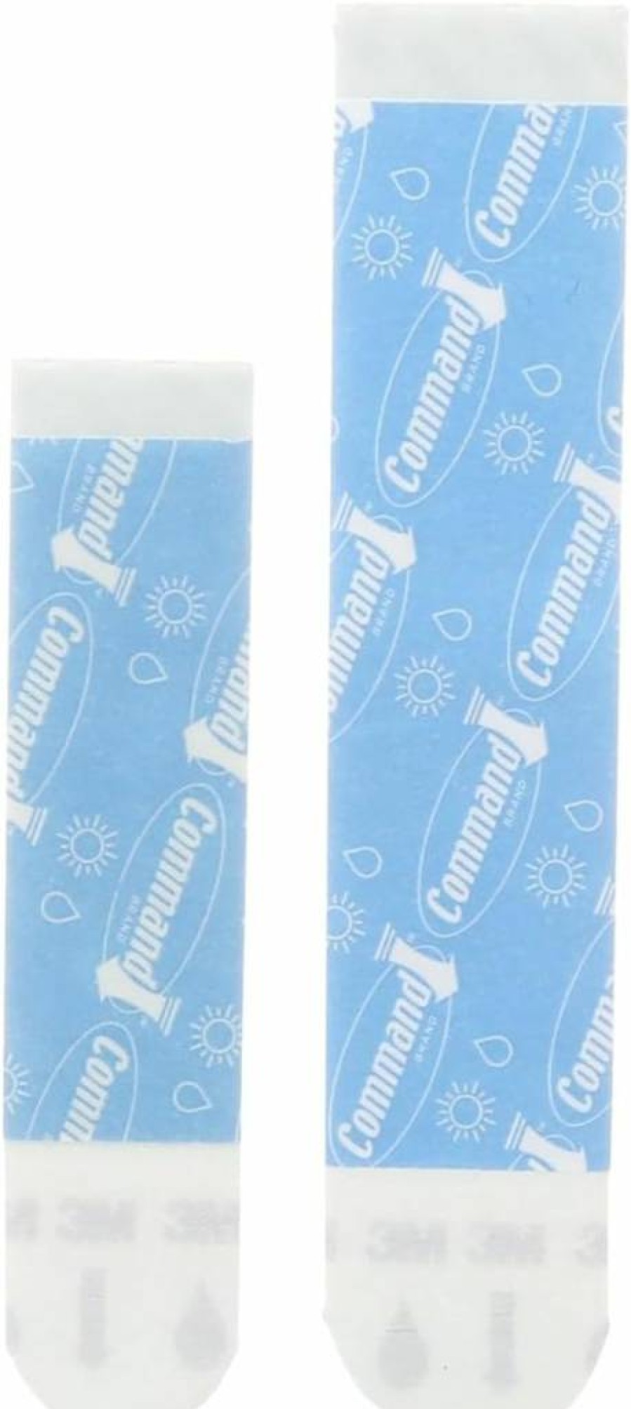 Command Bath Adhesive Refill Strips - Water-Resistant, Reusable Hanging Strips for Medium & Large Hooks, Caddies (2 Medium + 4 Large Strips)
