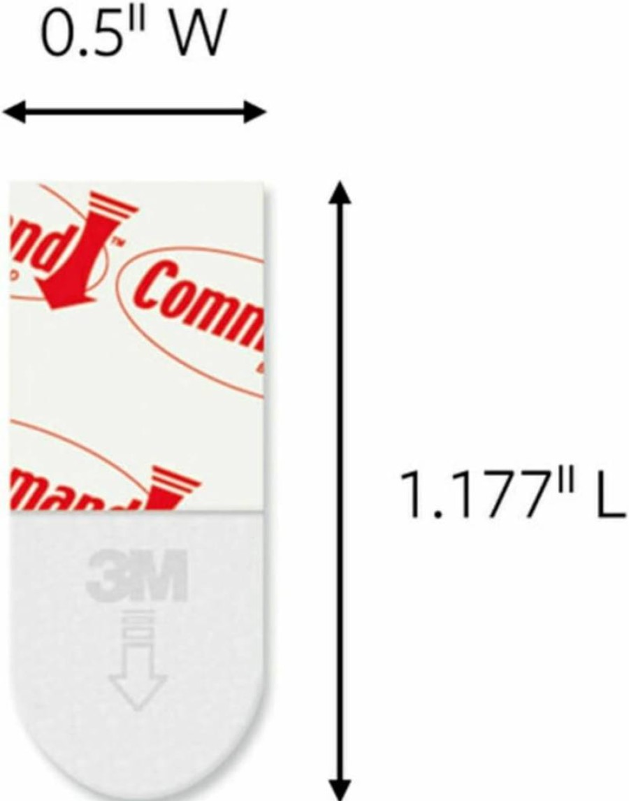 Command Mini Refill Adhesive Strips - 12 White Damage-Free Hanging Strips for Wall Hooks, No Tools Required Removable Wall Adhesive for Living Spaces & Home Decor