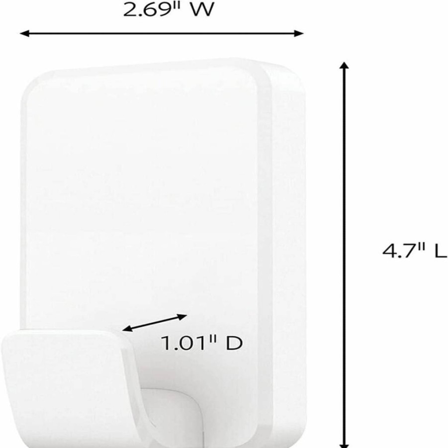 Command X-Large Wall Hooks - 2 Pack with 8 Adhesive Strips, Damage-Free Picture Hanging Solution, No Tools Required for Walls in Living Spaces & Offices