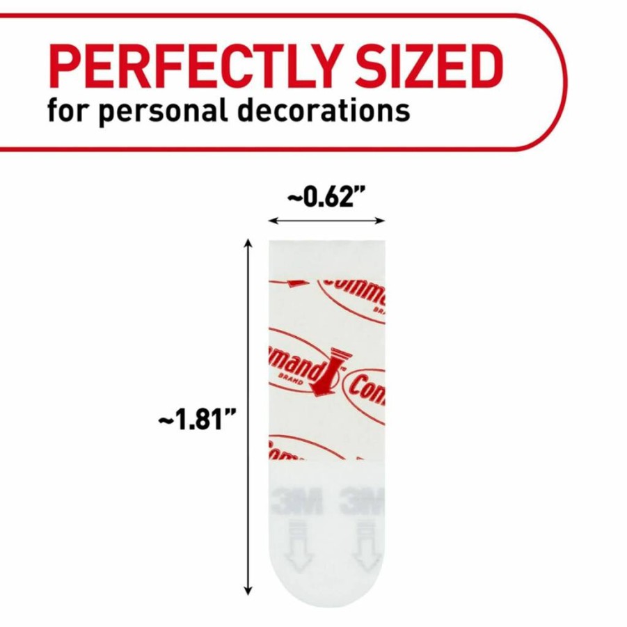 Command White Poster Hanging Strips – 256 Pack, Damage-Free Adhesive Wall Hangers, No Tools Needed for Posters & Frames
